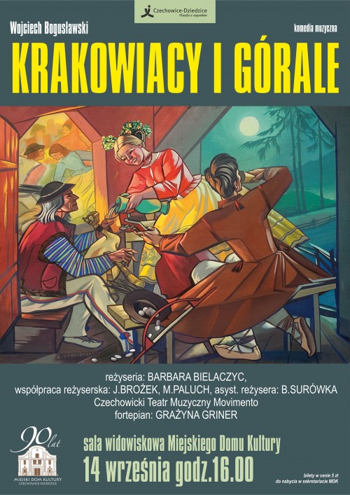 Plakat wydarzenia „Krakowiacy i Górale”.