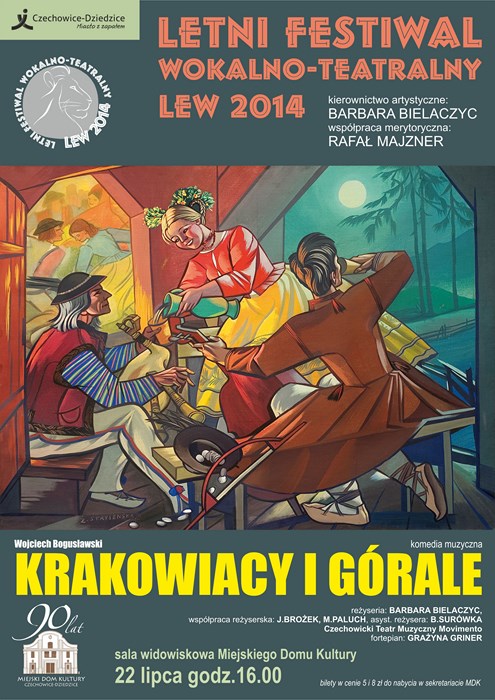 Plakat wydarzenia „Krakowiacy i Górale”.