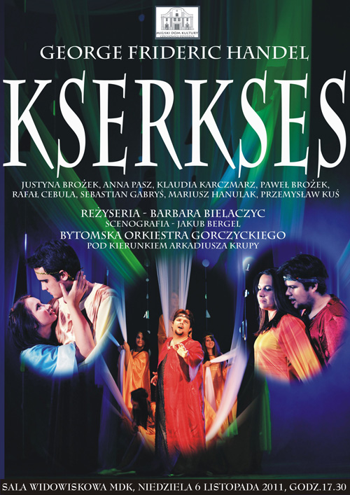 Plakat wydarzenia „George Frideric Handel - Kserkses”.