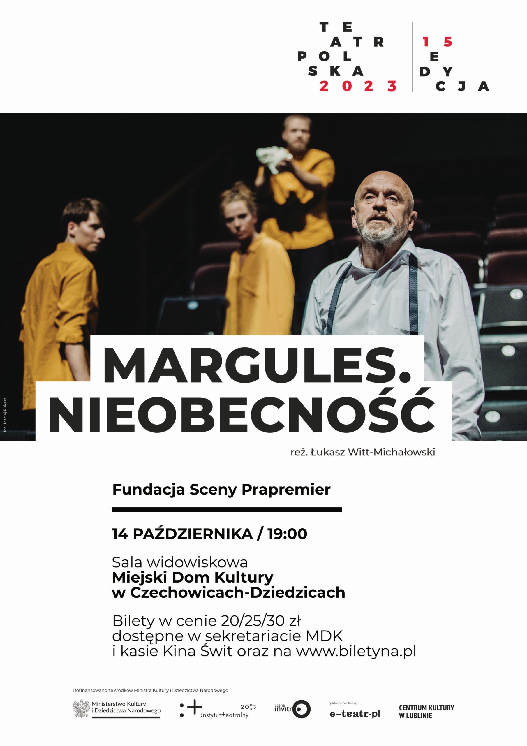 Plakat wydarzenia „Margules. Nieobecność”.