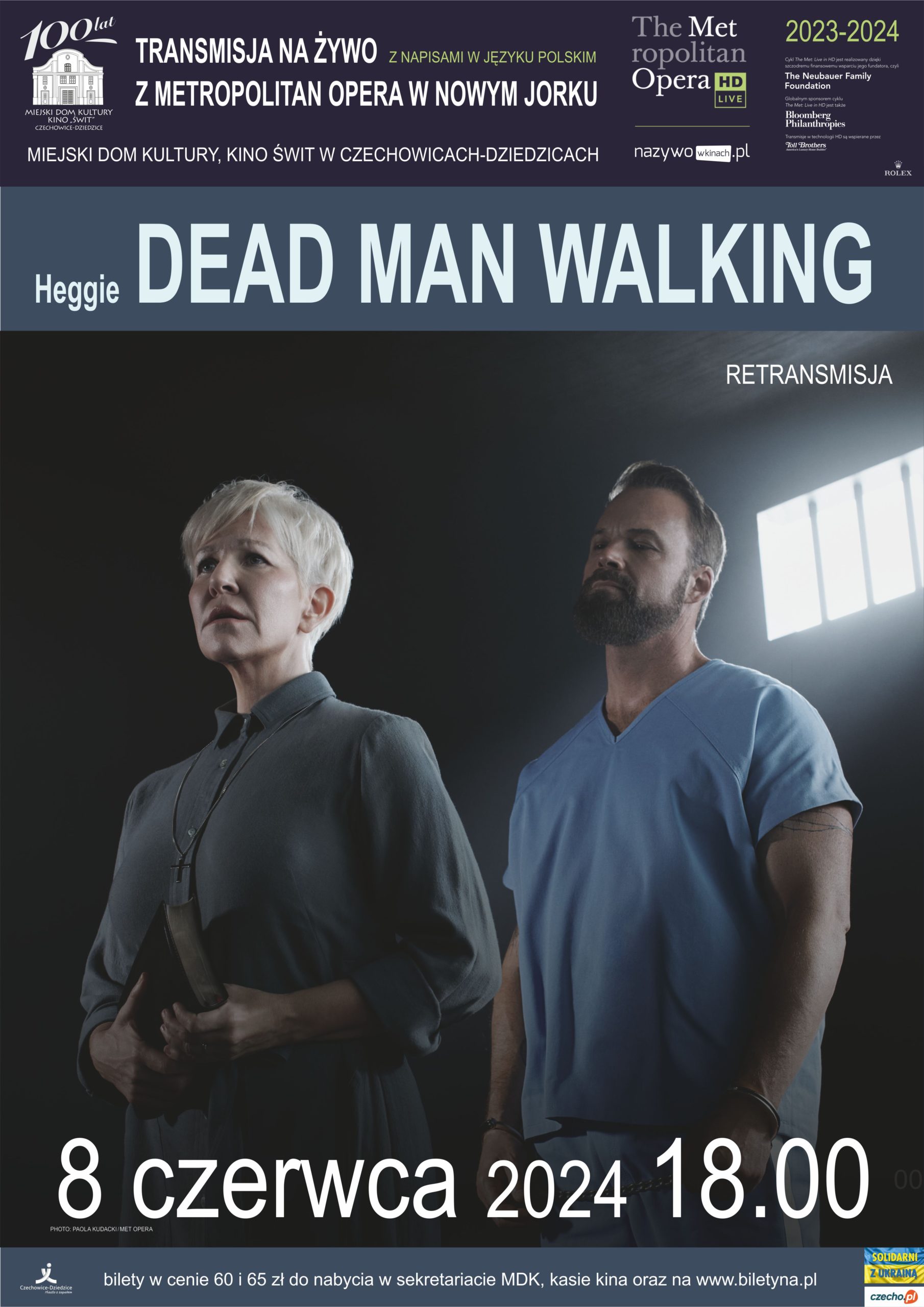 Plakat wydarzenia „"DEAD MAN WALKING" - RETRANSMISJA Z MET”.