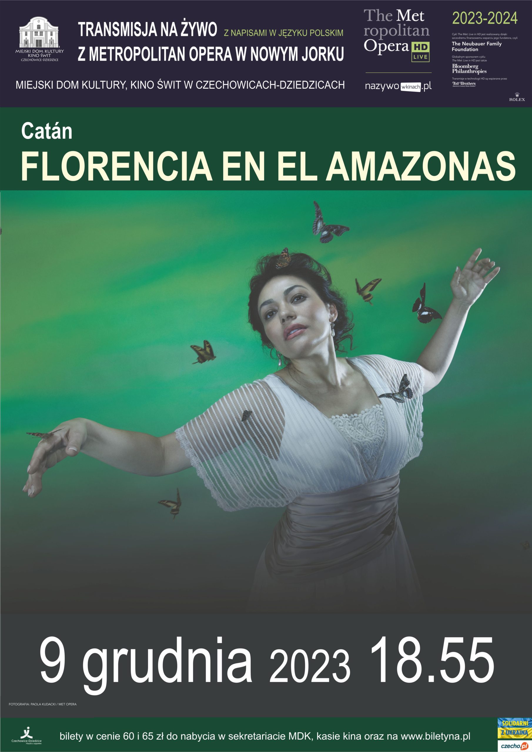 Plakat wydarzenia „MET: DANIEL CATÁN, Florencia en el Amazonas”.