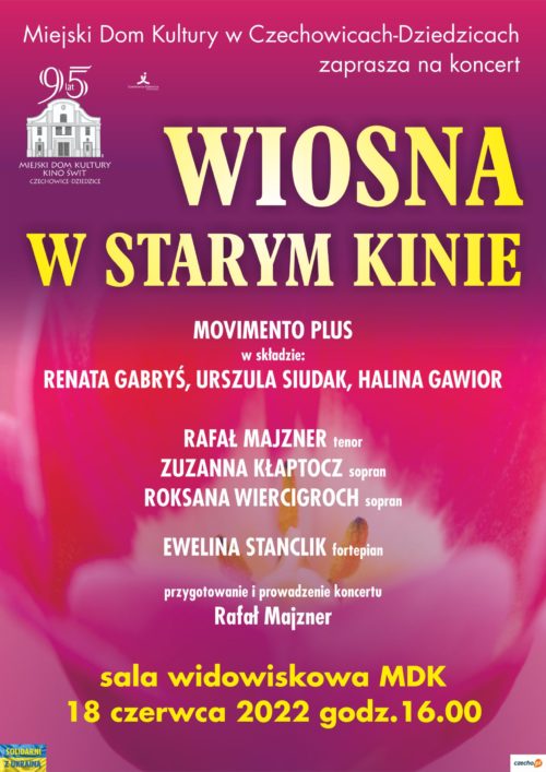 Plakat wydarzenia „Koncert”.