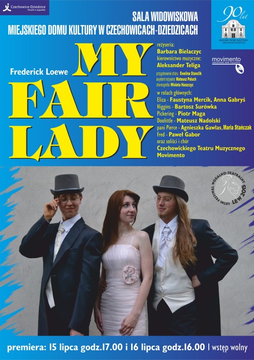 Plakat wydarzenia „My Fair Lady”.