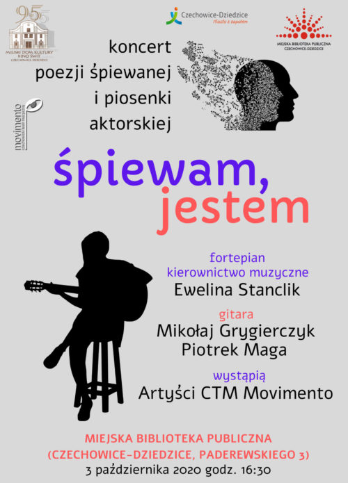 Plakat wydarzenia „Śpiewam, jestem”.