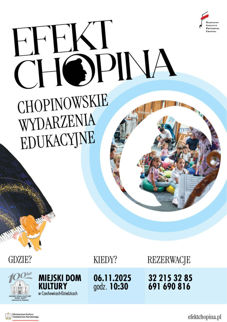 Plakat wydarzenia „Efekt Chopina”.