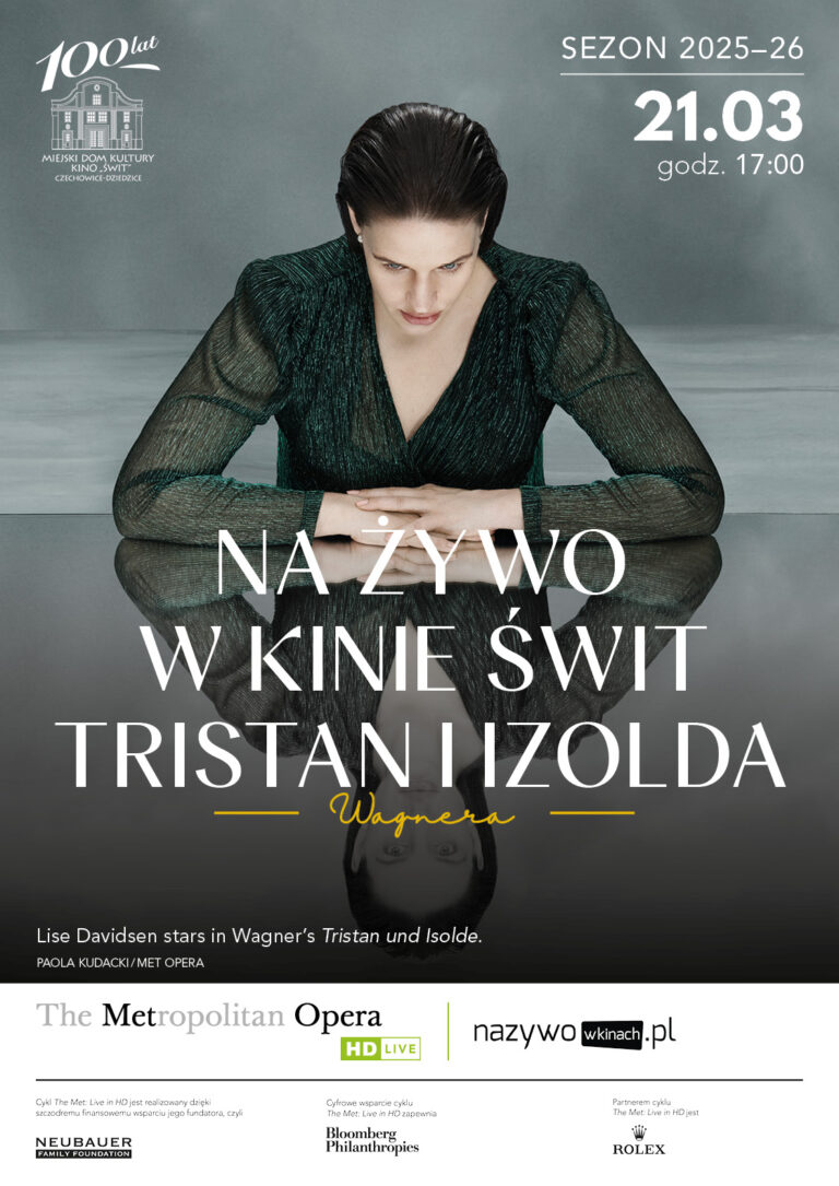 Plakat wydarzenia „THE MET: „Tristan i Izolda” Richarda Wagnera”.