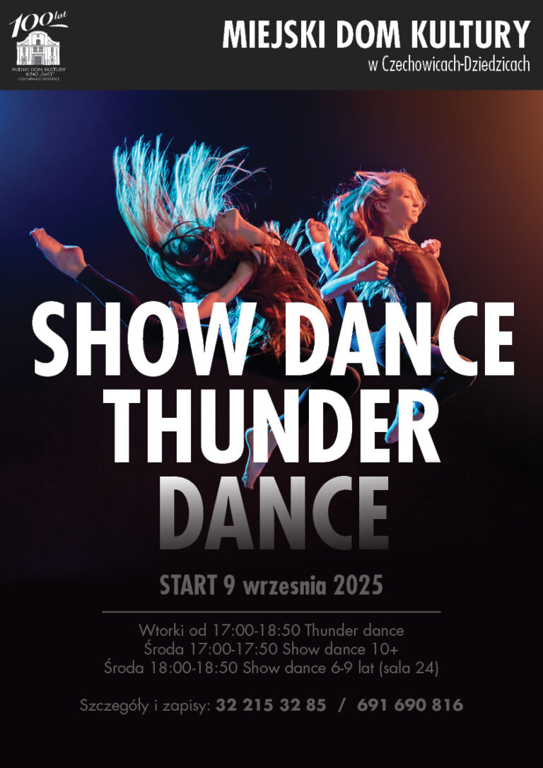 Plakat wydarzenia „Studio Tańca Show Dance”.
