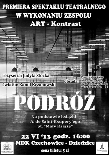 Plakat wydarzenia „Podróż”.