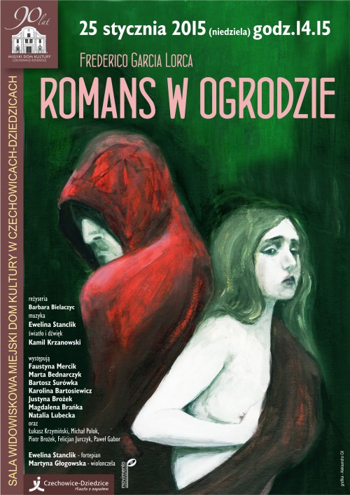 Plakat wydarzenia „Romans w ogrodzie”.