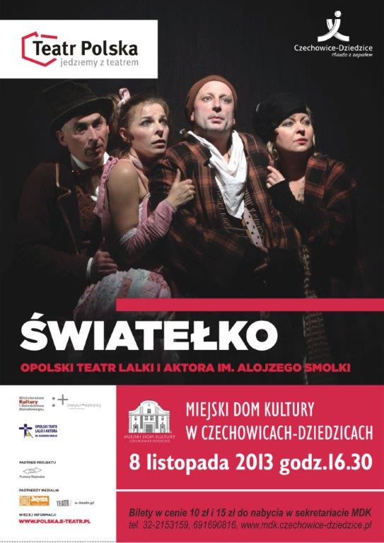 Plakat wydarzenia „Światełko”.