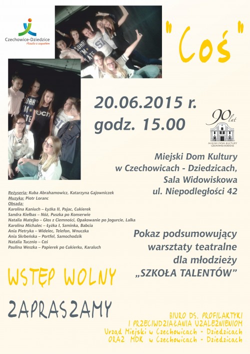 Plakat wydarzenia „Coś”.
