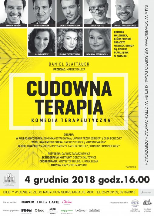 Plakat wydarzenia „Cudowna Terapia”.
