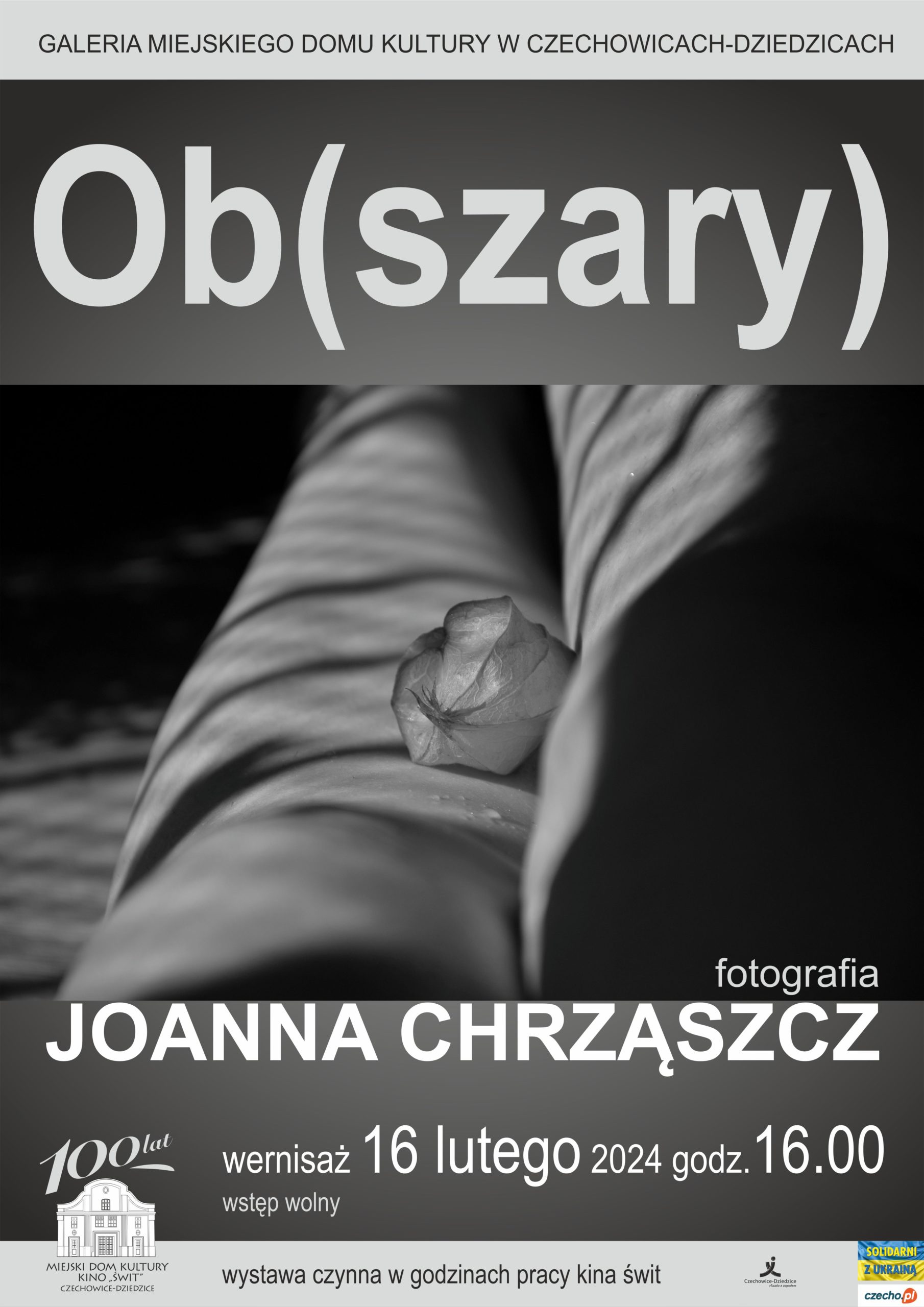 Plakat wydarzenia „Wystawa fotograficzna “Ob(szary)””.