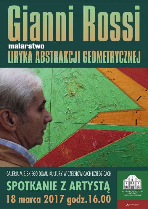 Plakat wydarzenia „Gianni Rossi - wystawa”.