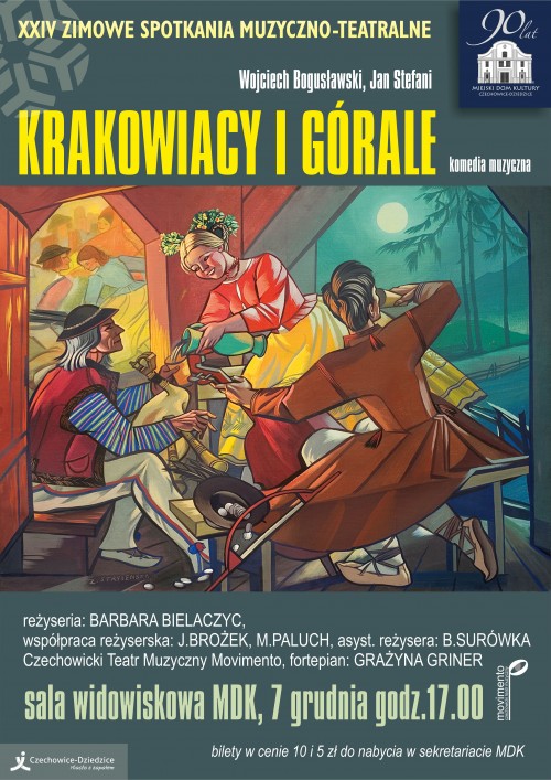 Plakat wydarzenia „Krakowiacy i Górale”.