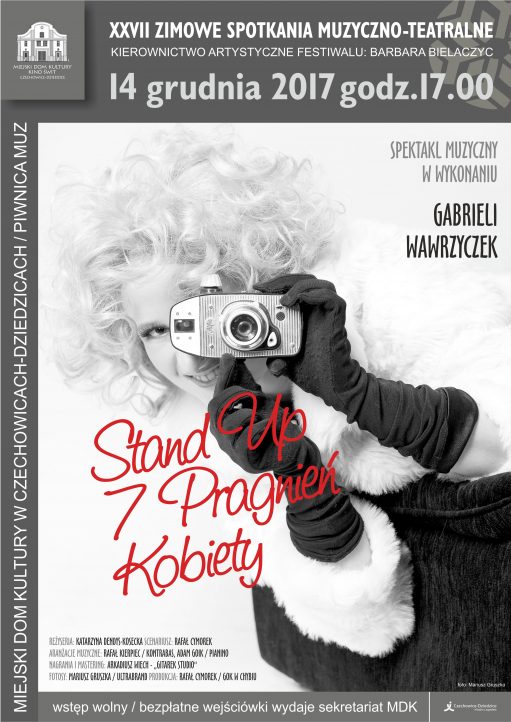 Plakat wydarzenia „Stand Up 7 Pragnień Kobiety”.