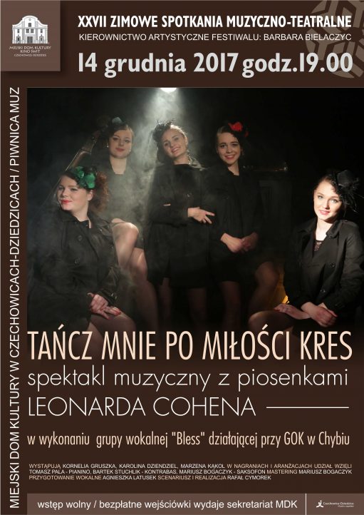 Plakat wydarzenia „Tańcz mnie po miłości kres”.