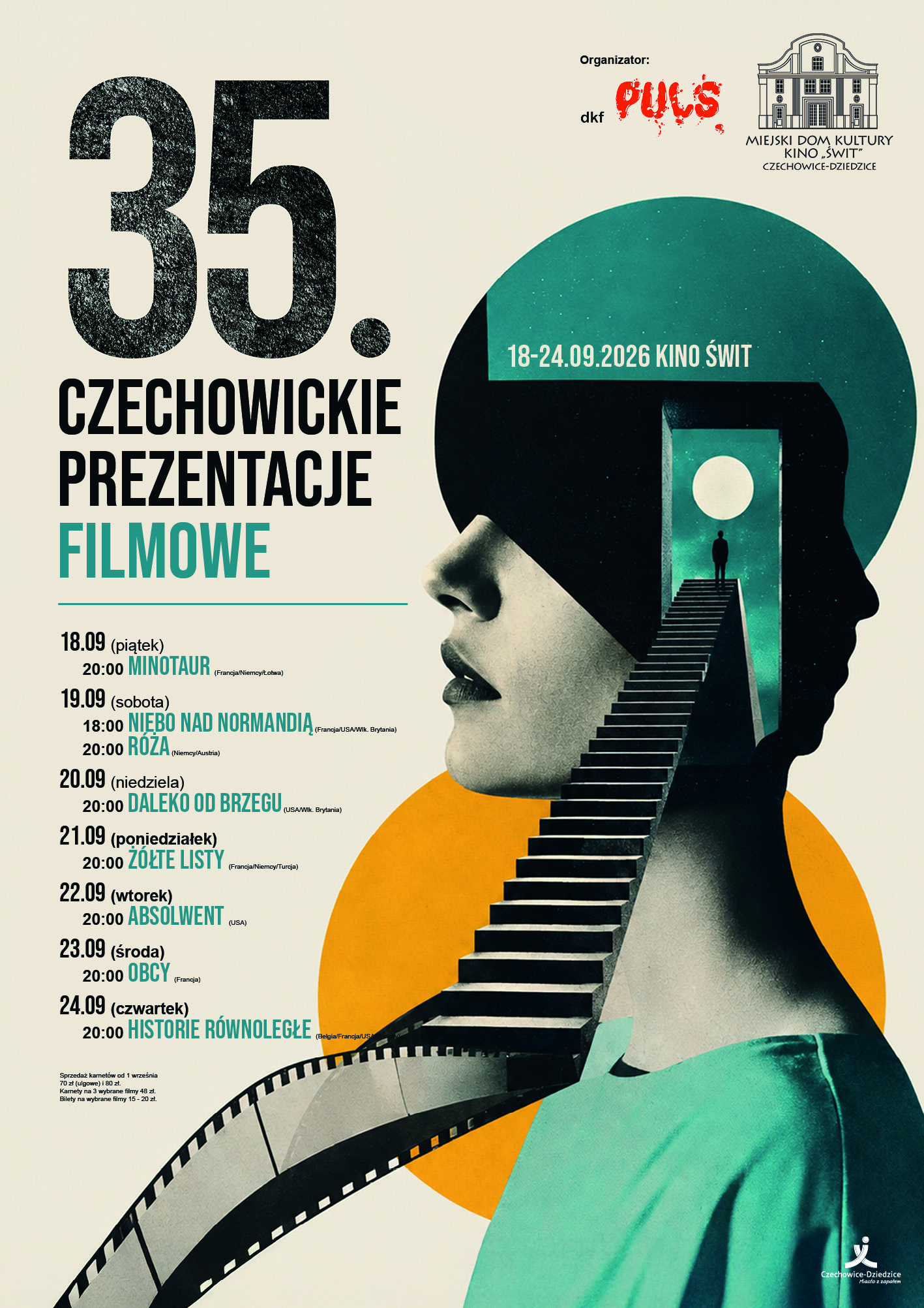 Plakat wydarzenia 35.CZECHOWICKIE PREZENTACJE FILMOWE