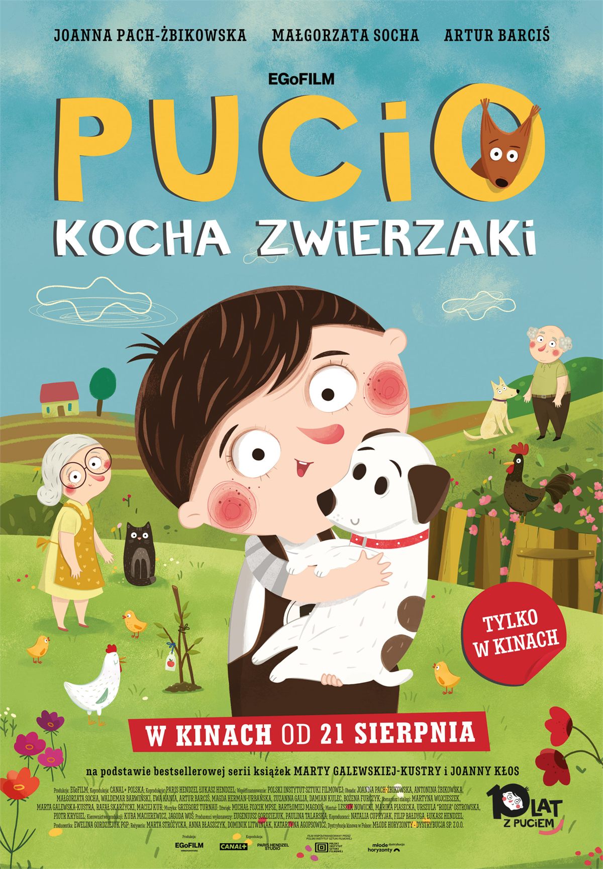 Plakat filmu: PUCIO KOCHA ZWIERZAKI.