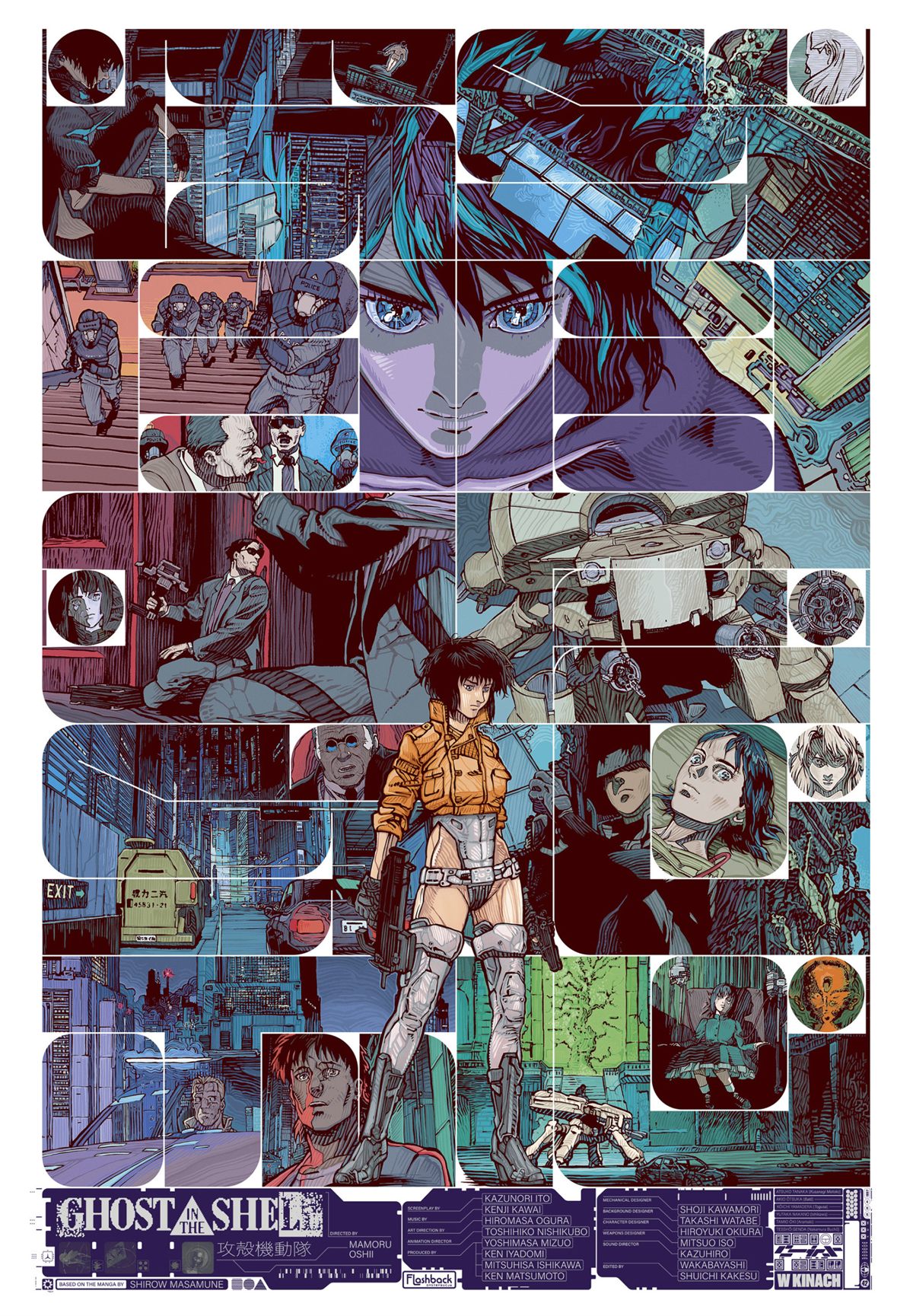 Plakat filmu: GHOST IN THE SHELL.