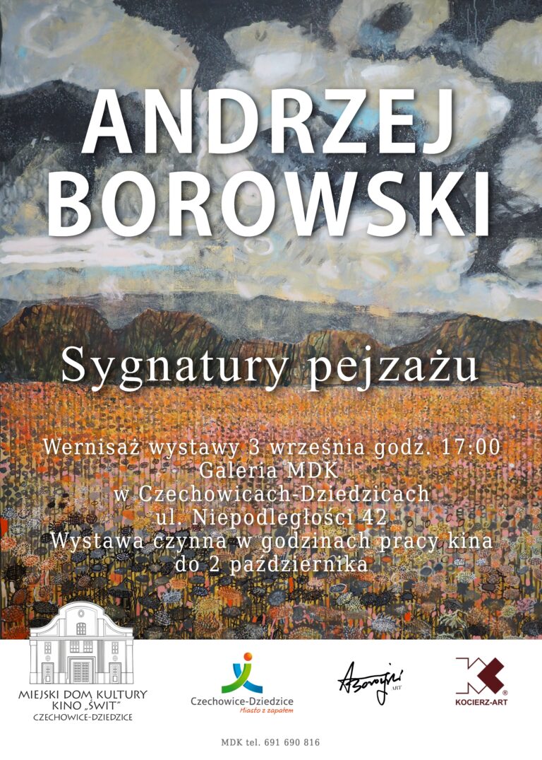 Plakat Sygnatury pejzażu Andrzej Borowski