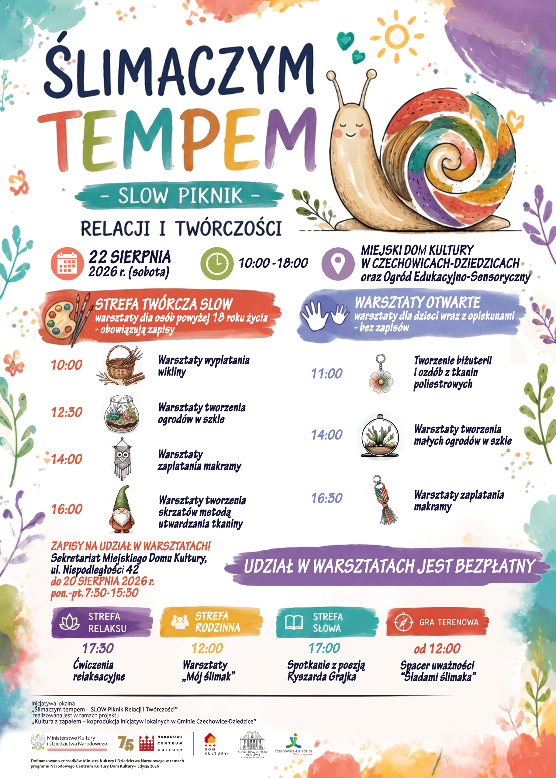 Ślimaczym tempem – SLOW Piknik Relacji i Twórczości