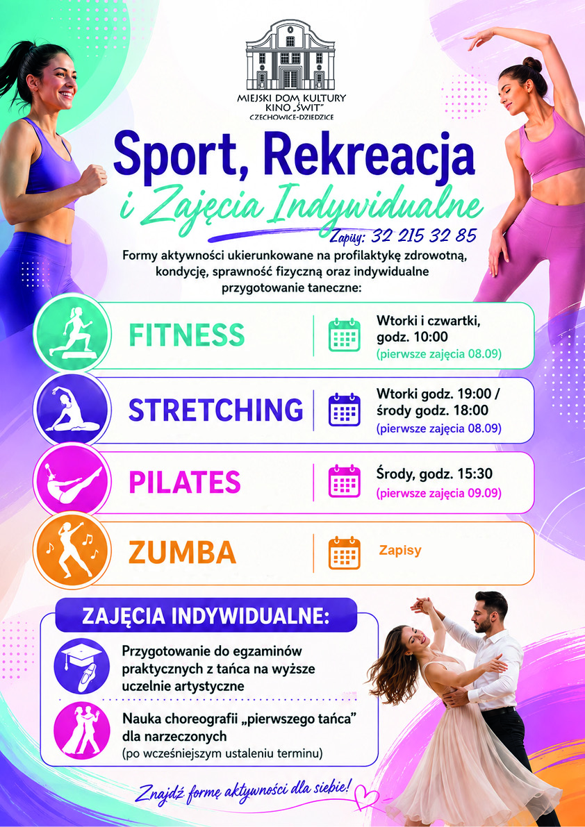 plakat sport i rekreacja