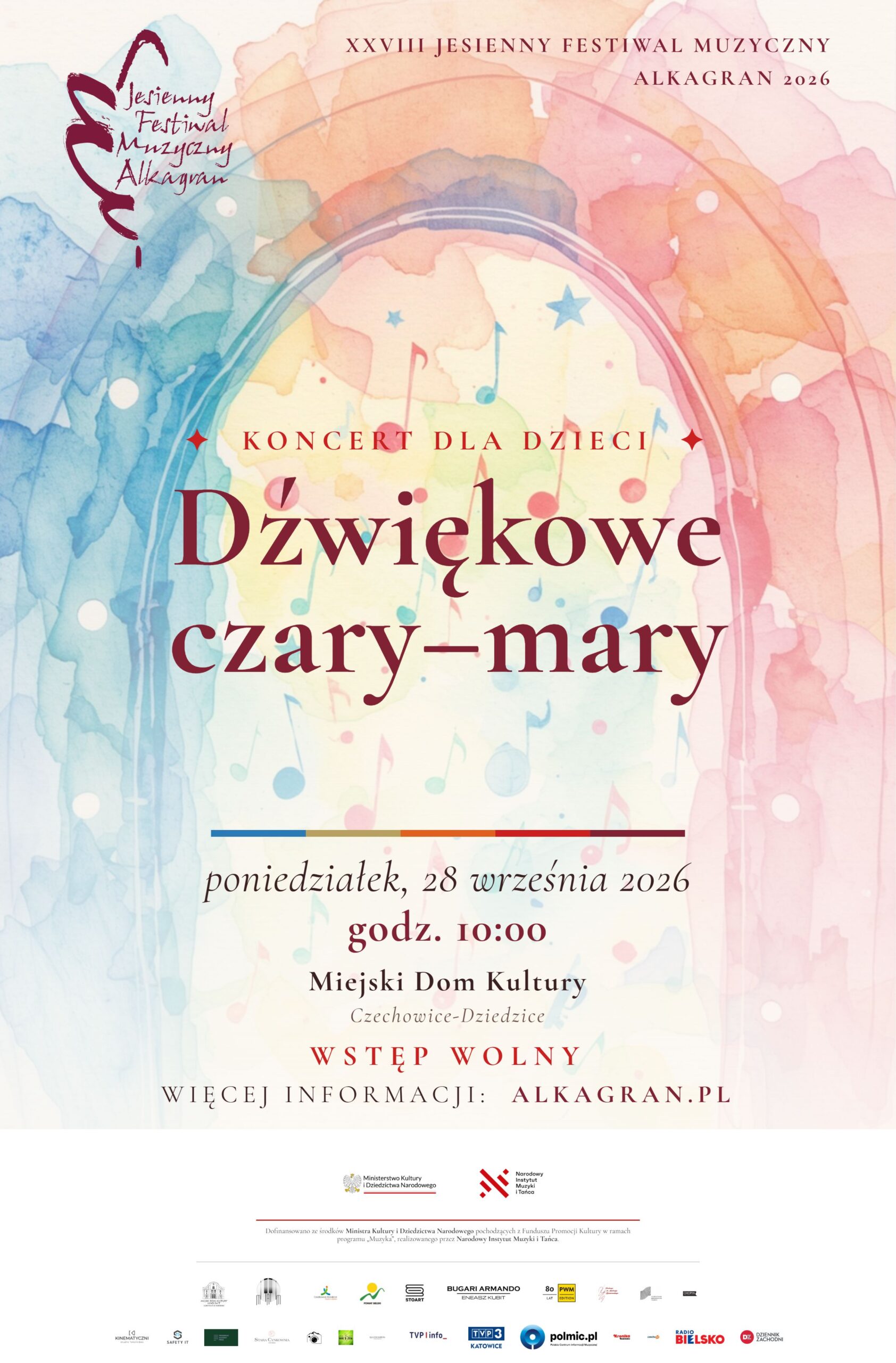 plakat wydarzenia dźwiękowe czary-mary