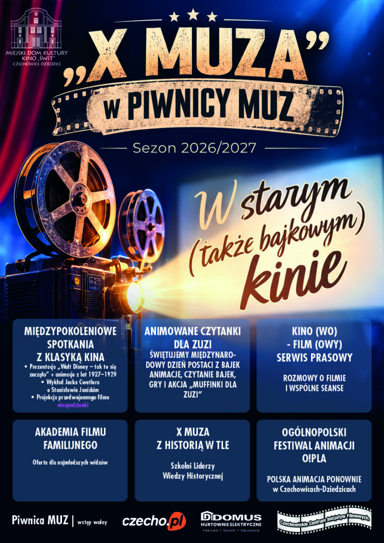 plakat wydarzenia X Muza w piwnicy Muz