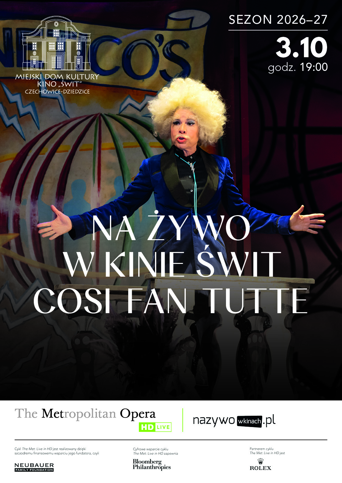plakat do wydarzenia Sezon Met: Live in HD 2026-2027 Così fan tutte - Mozart