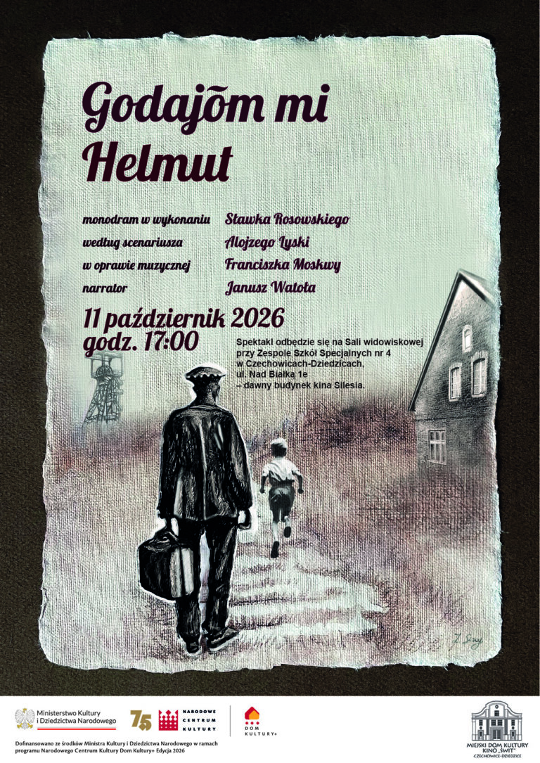 plakat wydarzenia spektakl Godajōm mi Helmut