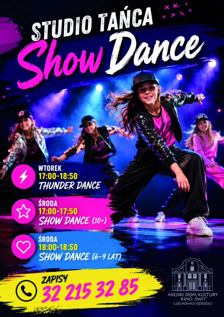 Plakat studio tańca ShowDance