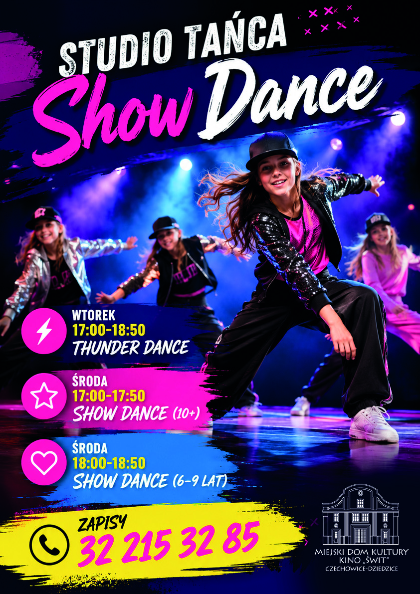 Plakat studio tańca ShowDance