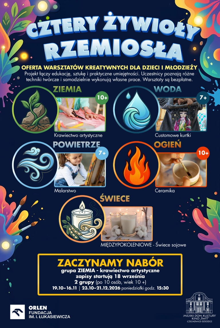 plakat Kulturalny ORLEN – Cztery Żywioły Rzemiosła