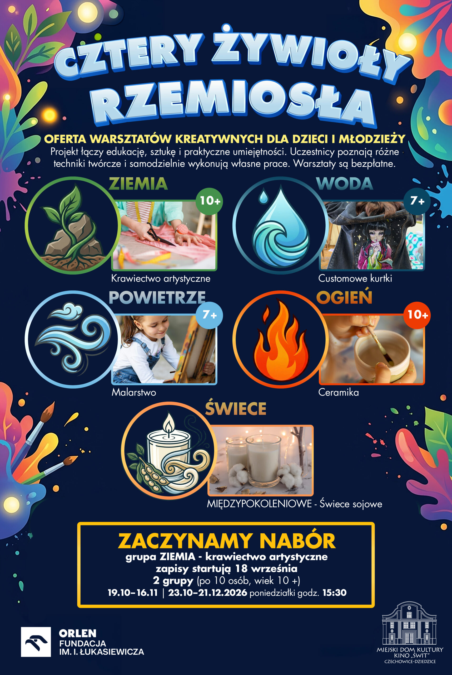 plakat Kulturalny ORLEN – Cztery Żywioły Rzemiosła