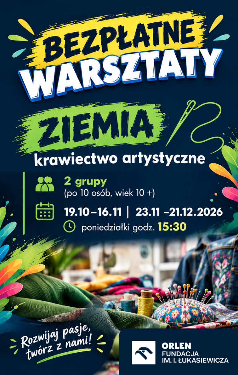 Bezpłatne warsztaty - krawiectwo artystyczne