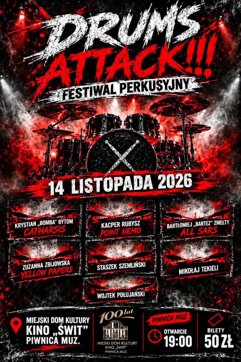 plakat wydarzenia Drums Attack