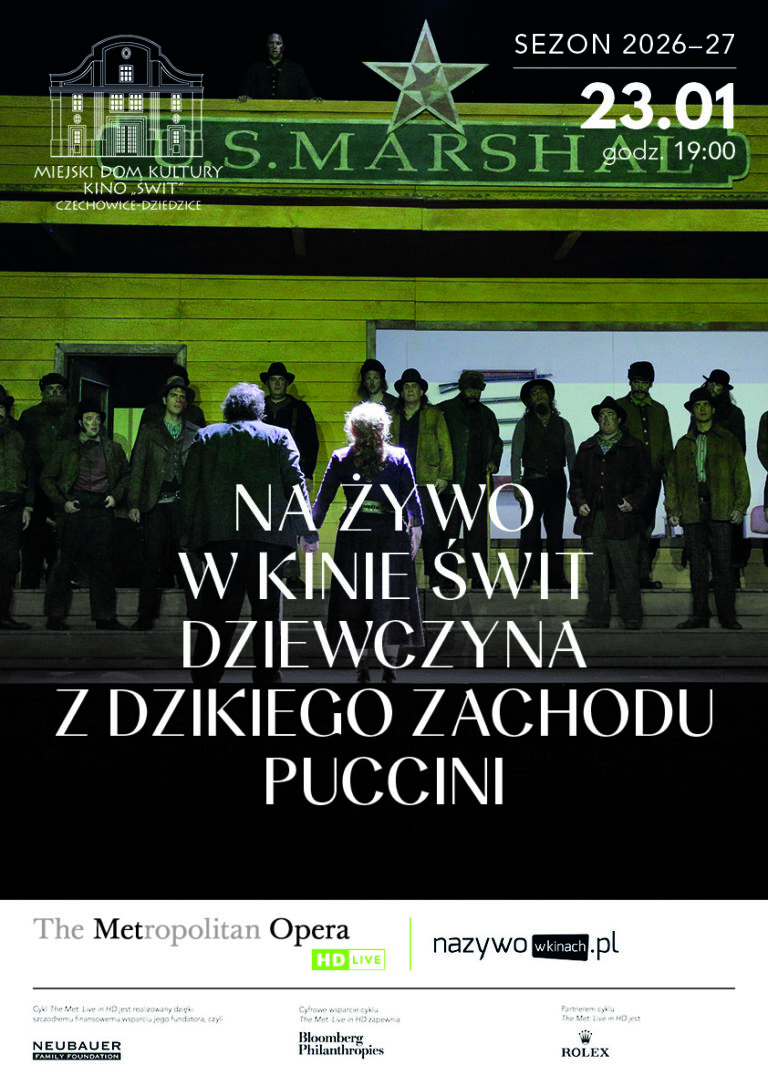 plakat Met: Live in HD 2026-2027: Dziewczyna z Dzikiego Zachodu. Giacomo Puccini