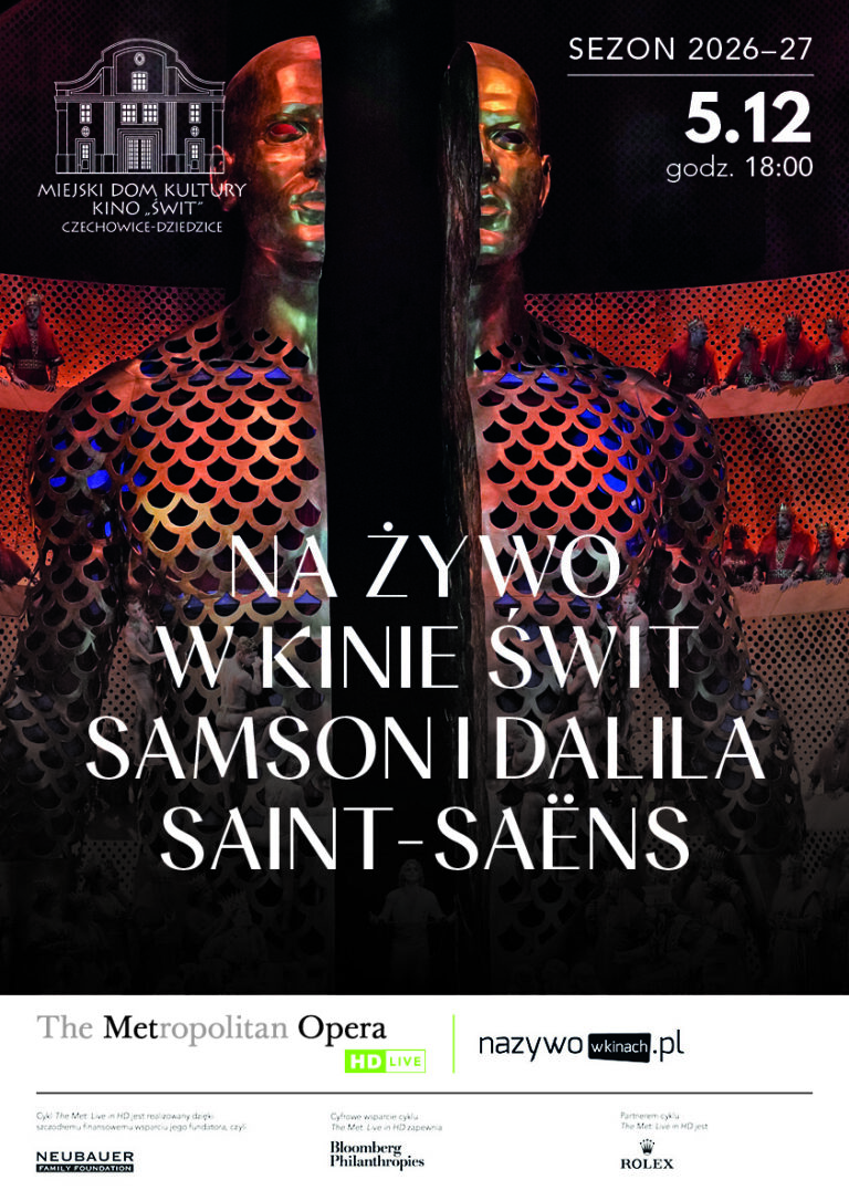 plakat do Met: Live in HD 2026-2027: Samson i Dalila. Camille Saint-Saëns