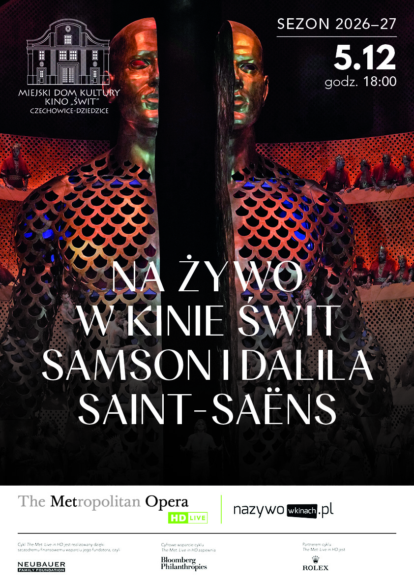 plakat do Met: Live in HD 2026-2027: Samson i Dalila. Camille Saint-Saëns