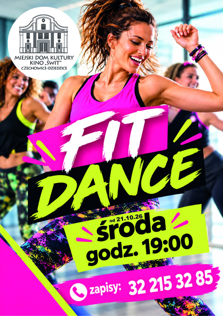 plakat fit dance - ćwiczące kobiety
